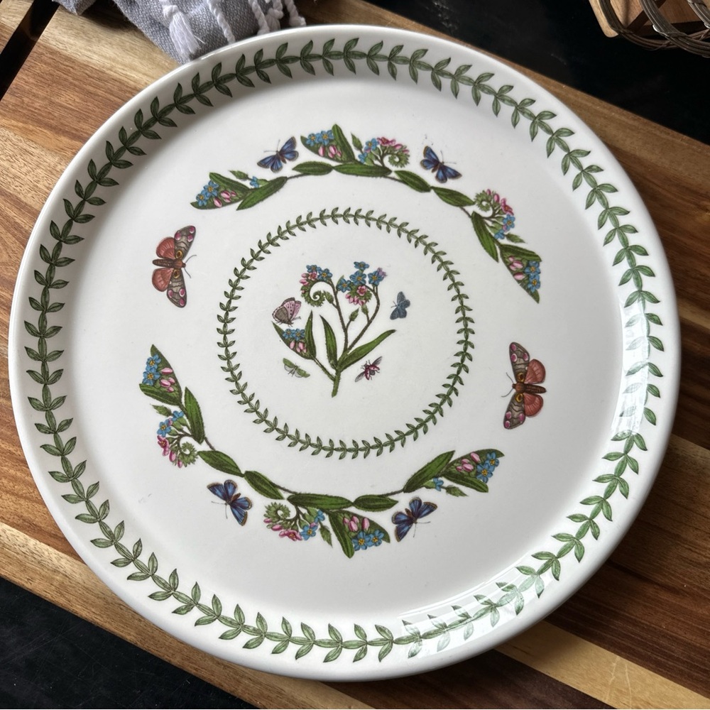 Portmeirion Botanic Garden Floral and Butterfly Buffet Plate Serving Platter